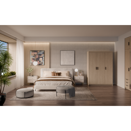 Szafa trzydrzwiowa 133 cm uchylna TRINO dąb olejowany